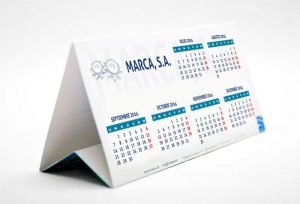 calendario con logo