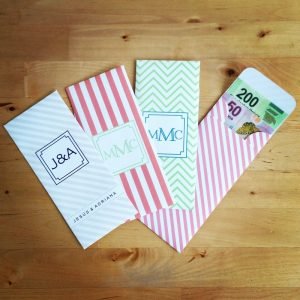 sobres para regalos