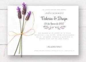 invitación con detalles