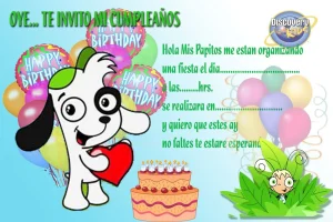 invitación de cumpleaños