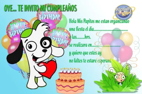 invitación de cumpleaños