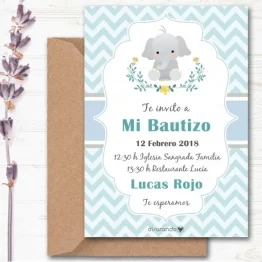 Invitaciones para bautizo