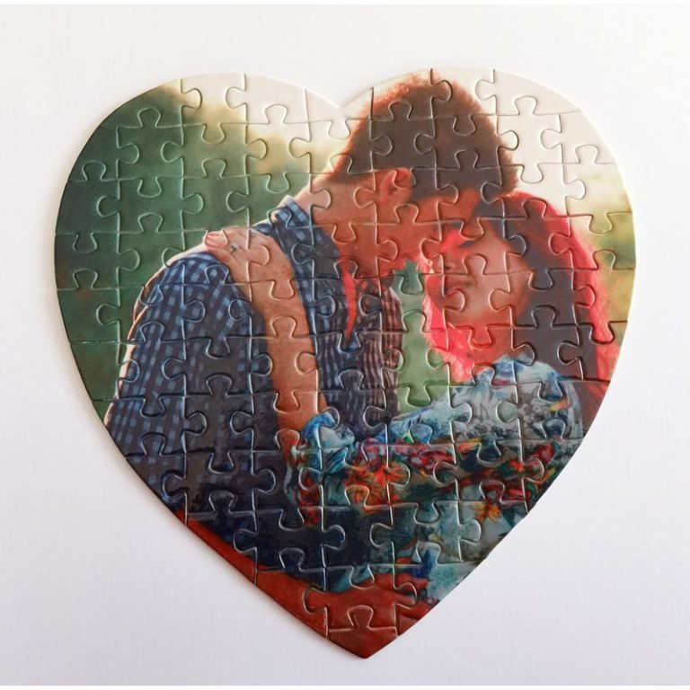 puzzle con forma de corazón